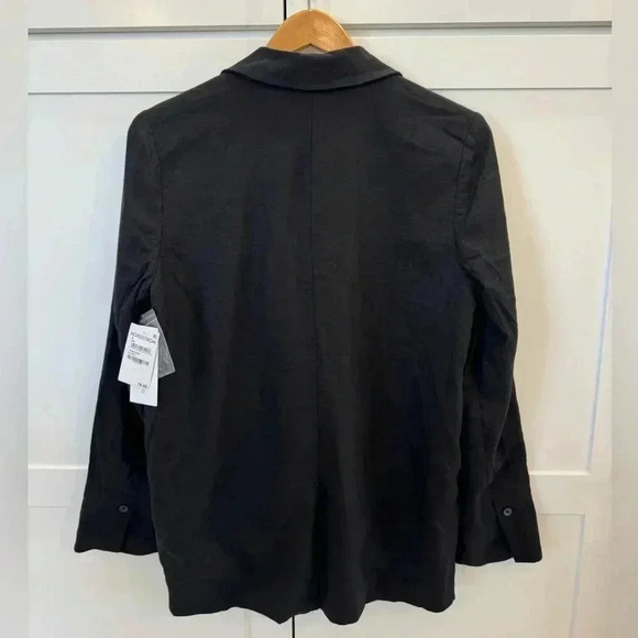 Treasure & Bond Linen Blend Blazer NWT, Black, Size Small - Picture 3 of 11